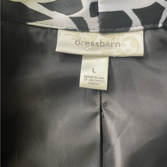Dress Barn Abstract Monochrome Suit Jacket, L - Picture 7 of 10